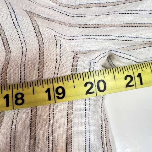 Lovestitch Striped Linen Blend Off The Shoulder Top Size Medium NWT - Picture 10 of 13